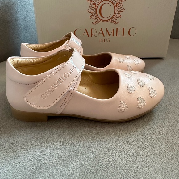 CARAMELO KIDS Girls Pink Bow Shoes - Picture 7 of 15